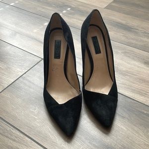 Top Shop Black Suede Heel